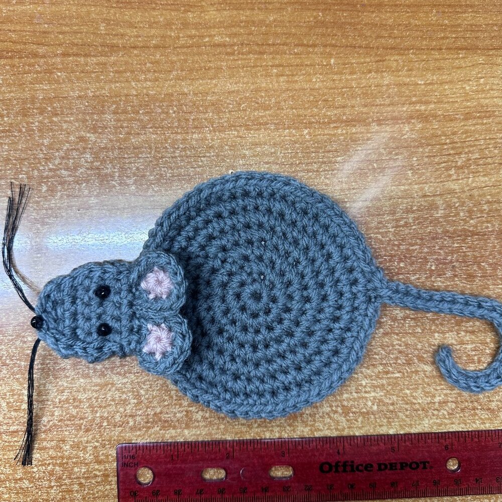 Handmade Coaster Set of 4 Mouse New